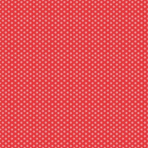 Rare - By The Continuous HALF YARDS - Bee Basics by Lori Holt of Bee in my Bonnet for Riley Blake, Pattern #C6403 White Tiny Daisies on Red