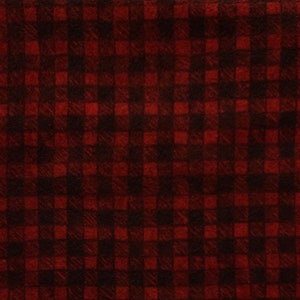 Rzadkie - The Continuous HALF YARD - Rustic Retreat FLANNELS z kolekcji Riverwoods autorstwa Pearl Krush, nr 1833 Czerwona i czarna kratka bawolia