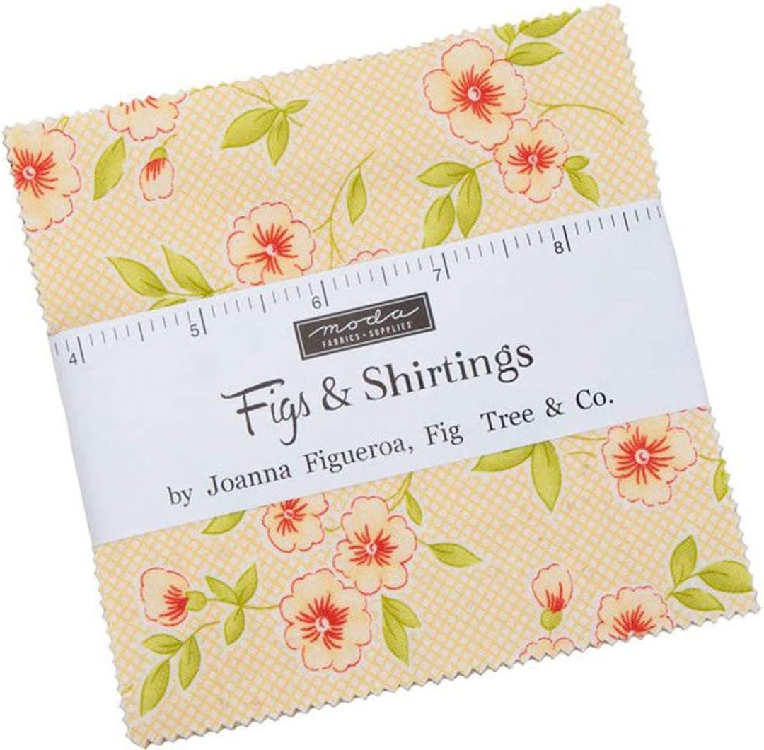Rare - CHARM PACK - Figs & Shirtings by Joanna Figueroa of Fig Tree for ...
