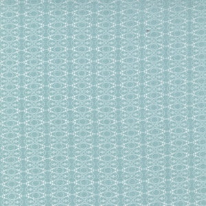 RARE - By The Continuous HALF YARDS - Peppermint Bark by BasicGrey for Moda, #30697-21 Sprinkles, White Geometric Ellipse on Frosty Blue