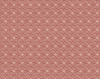 Par The HALF YARD- Isabella par Erin Studios de Penny Rose Fabric pour Riley Blake, #C4695 Coral Swirls, Coral Crescents - Floral Medallions