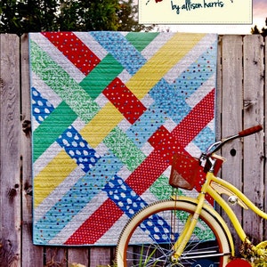 51&quot; X 64&quot; Quilt Kit - Bounce por Allison Harris para Windham, Kit Incluye Patrón por Cocina Mesa Acolchado, Tejido para Quilt Top & Binding
