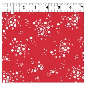 Ladybug Mania Small Floral in Dark Tomato Ladybug Mania Small Floral in Dark Tomato