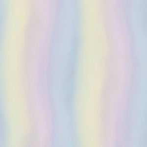 Rare - By The Continuous HALF YARD - Rainbow Dream by Santoro of Gorjuss Coll. for Quilting Treasures, #24205-XZ Light Watercolor Stripes