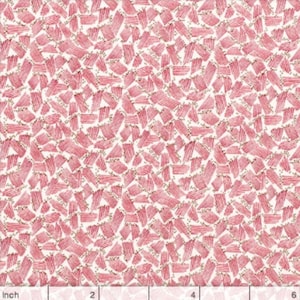 Von der kontinuierlichen HALF YARD - Downton Abbey Downstairs Collection von Kathy Hall für Andover, #7601-R Tonal pinkish Red Brush Strokes auf Creme