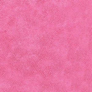 RARO - RESTANTE DE 16&quot; - Dimples de Gail Kessler de Ladyfingers Studio para Andover, n.° A-1867-B18 Hexágonos punteados de color rosa brillante sobre fondo rosa
