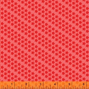 Durch den halben Hof - Sterne und Streifen von Whistler Studios für Windham Stoffe, Muster #41613-3 Diagonal red Star Streifen auf hellrot