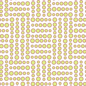 By The Continuous HALF Yard - Bridgette Lane by Valori Wells for Free Spirit, #PWVW 063-LIME Cherry Lime Dot, Rows of Multi Sized Green Dots