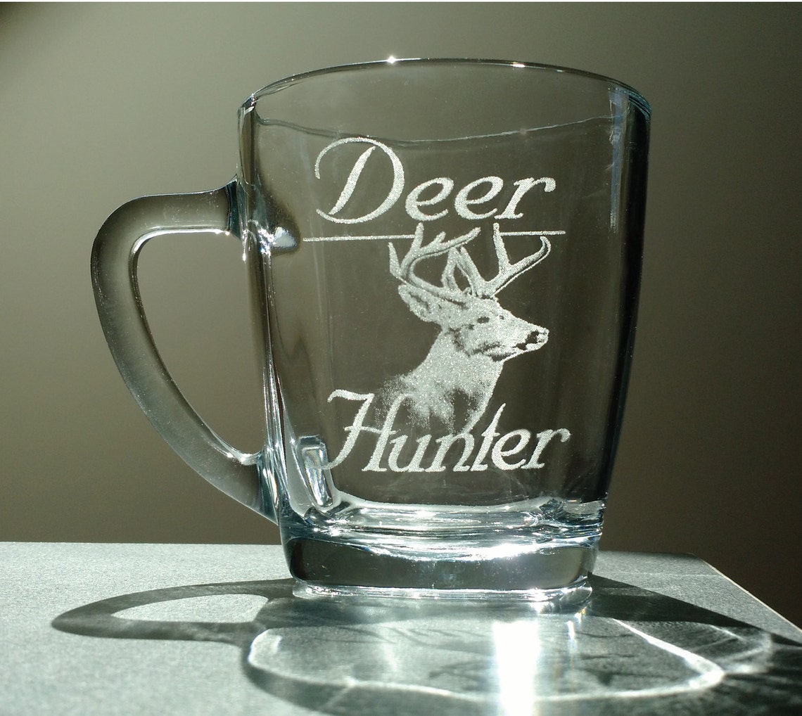 Deer Hunter laser etched glasses gifts for hunters beer mug Etsy