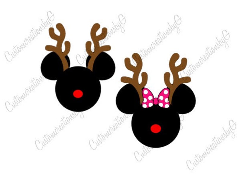 Download Disney svg Christmas Mickey Reindeer Minnie Reindeer ...
