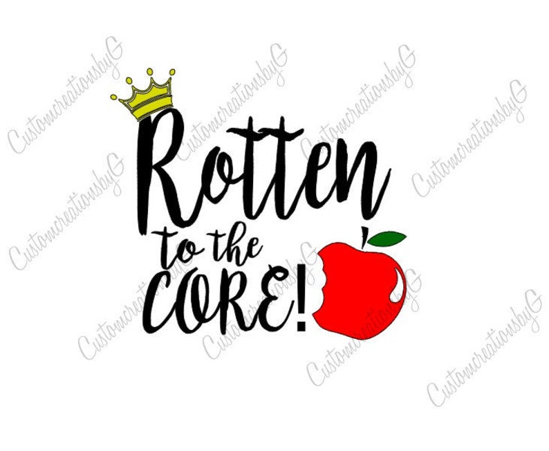 Download Rotten to the core svg halloween svg Disney Descendants ...