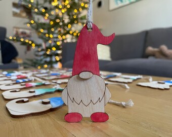 Ornaments // Hand-painted Gnomies