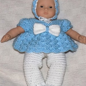 Outfit  Crochet Pattern, fits American Girl Bitty Baby *PDF* download, Complete Outfit- Sweetie Pie