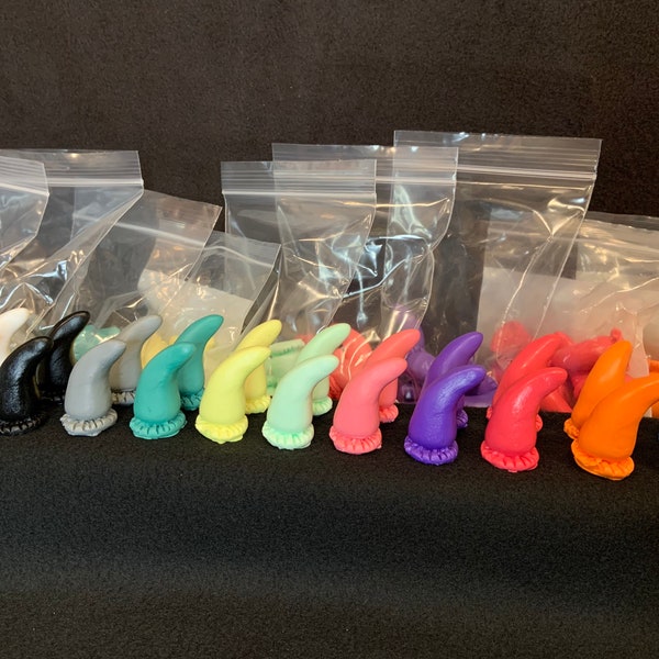 Resin Fursuit Claw, Solid Colors, 10 - Pack Sickle Claw