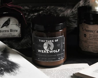 Tincture of Werewolf Soy Candle | Spicy Smoky Scent