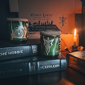 Middle Earth Gift Box of Four Soy Candles | The Atmosphere Collection | Bookish Candles