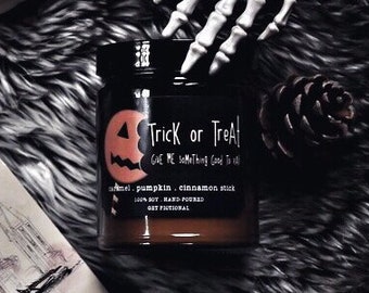 Trick Or Treat Soy Candle | Halloween | Bookish and Fandom Soy Candles