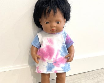 Miniland T-Shirt Dress Sewing Pattern A4 DIY 38cm doll