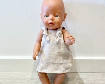 Baby Born Doll Dress PDF Pattern – Knot Detail, 17 inch 43 cm Zapf Creations