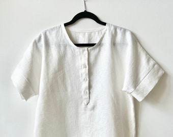 The Weekend Shirt & Dress Pattern sizes 8, 10, 12 A4 Downloadable Sewing Pattern
