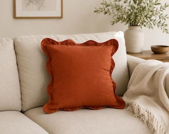 Scalloped Cushion Sewing Pattern, Curved Edge (PDF Pattern)