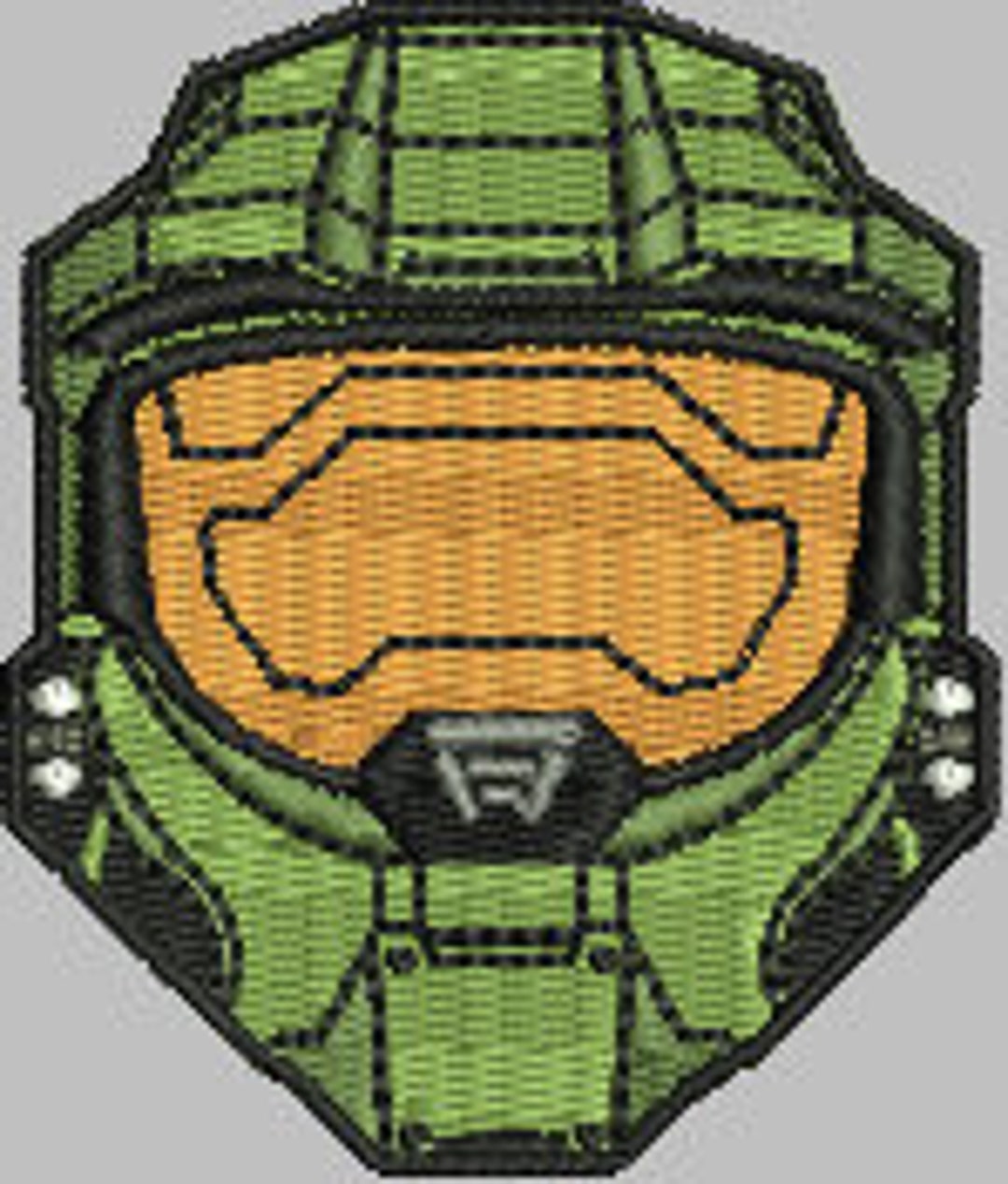 Halo Helmet DST Embroidery Patches Etsy