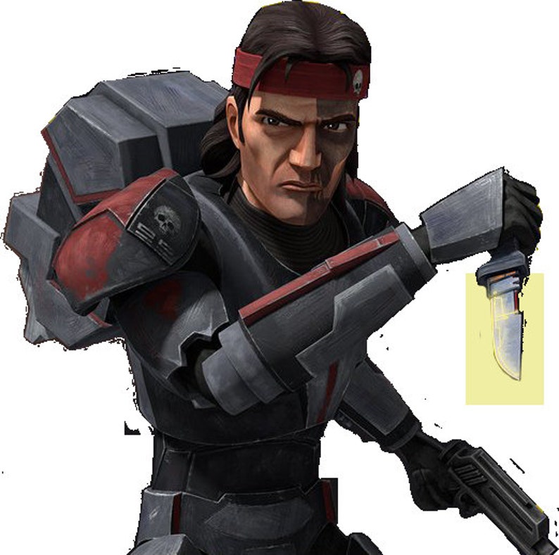 Hunter the Bad Batch Clone Force 99 Melee Dagger Digital Etsy Australia