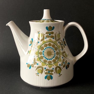 Figgjo Flint MØLLE Coffee Pot, Vintage Norwegian Teapot, Turi Gramstad Oliver, Turi Design