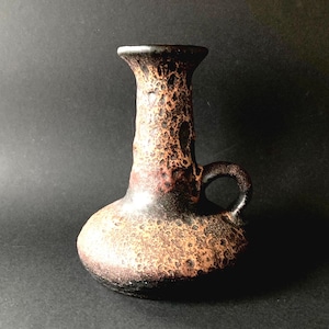 Vase en céramique de l&#39;atelier CARSTENS TÖNNIESHOF, carafe vintage, motif 0880-19, glaçure de lave multicolore, conception en céramique allemande