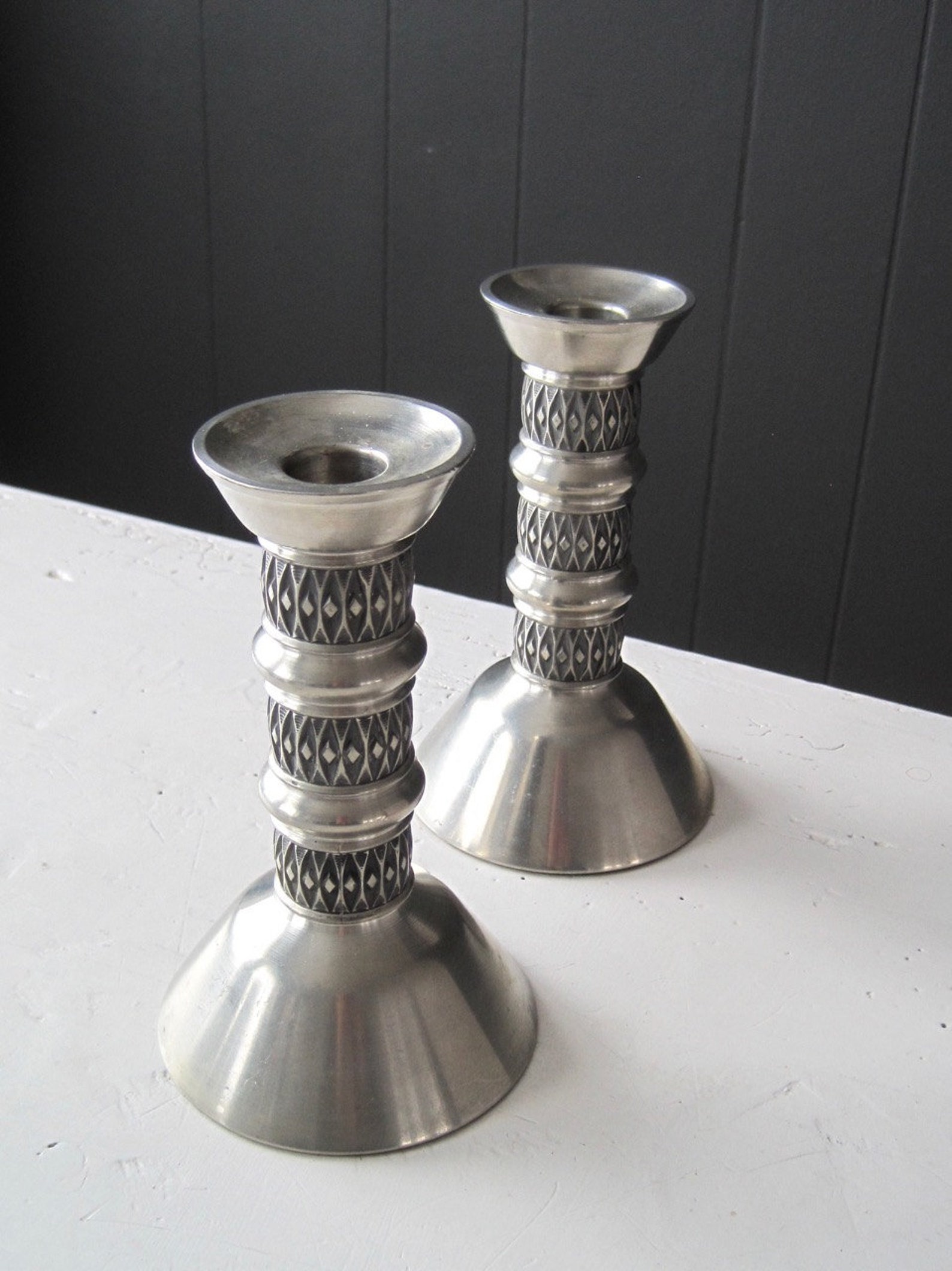 MÅSTAD Norway Pewter Candle Holder Design by John Etsy