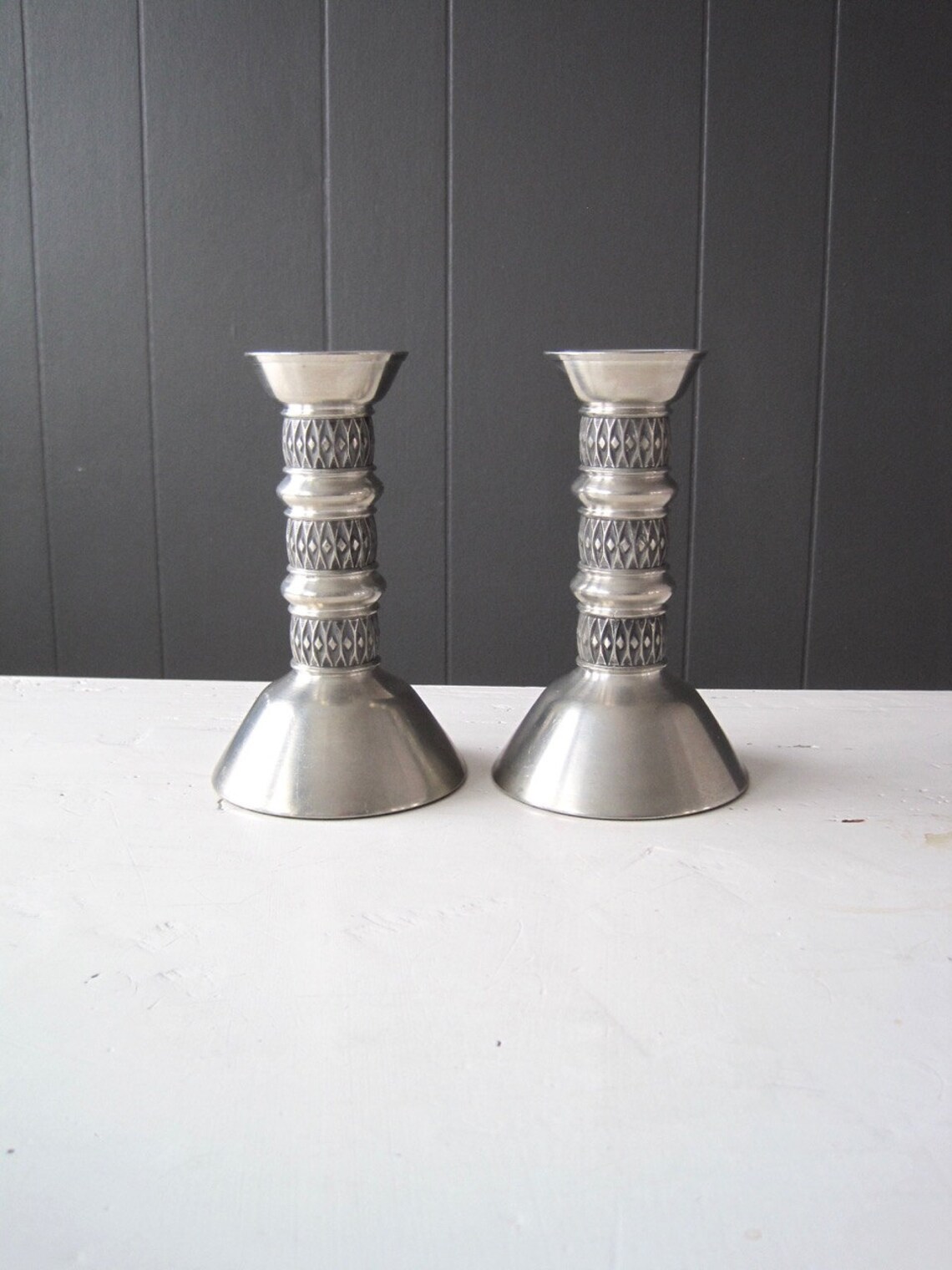 MÅSTAD Norway Pewter Candle Holder Design by John Etsy