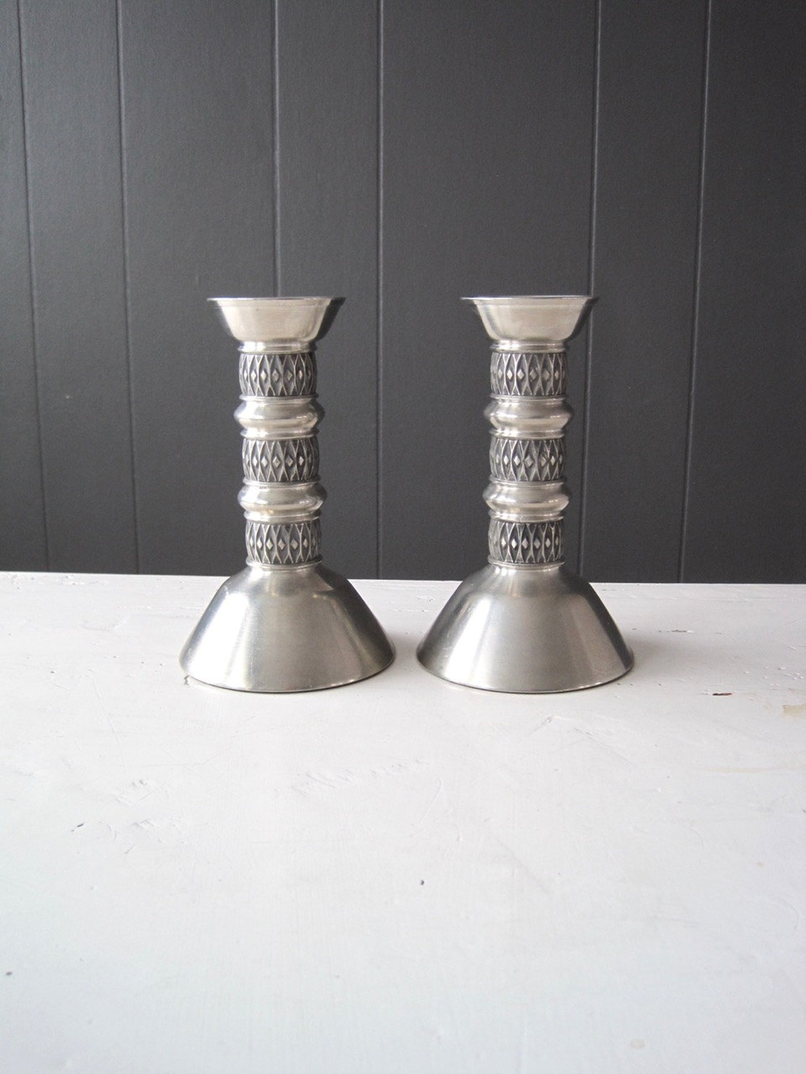 MÅSTAD Norway Pewter Candle Holder Design by John Etsy