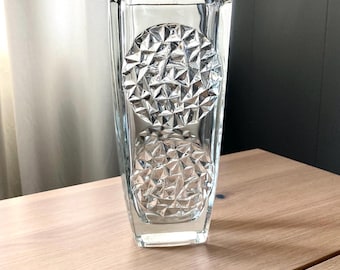 ルドルフ・ユールニクルのクリスタル花瓶：ミッドセンチュリーモダン