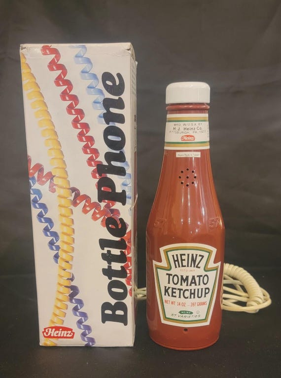 Vintage Heinz Tomato Ketchup Bottle Phone 1984 | eBay