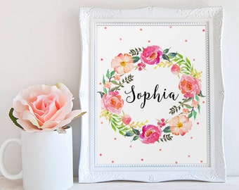 Sophia Name Art Etsy Sophia Name Art Etsy