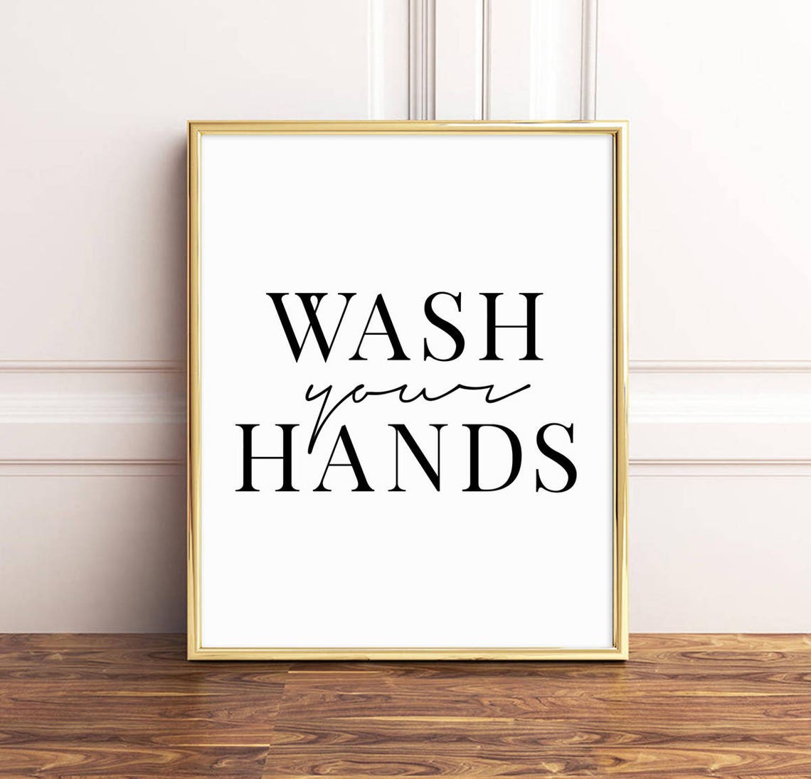 Bathroom Sign Wash Your Hands Bathroom Print Bathroom | Etsy