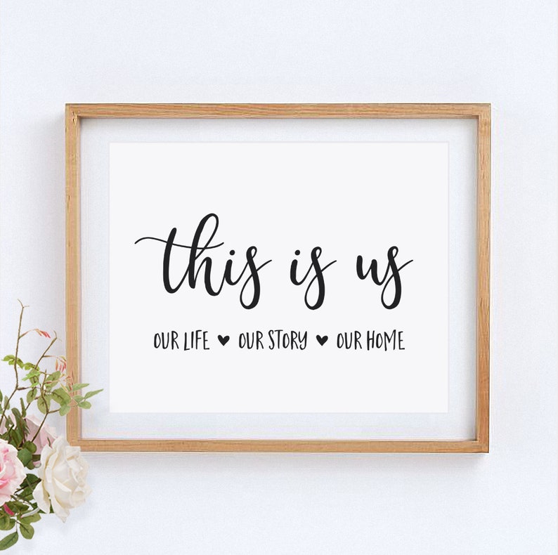 Family Sign This is us Family Quote Apartment Decor Etsy