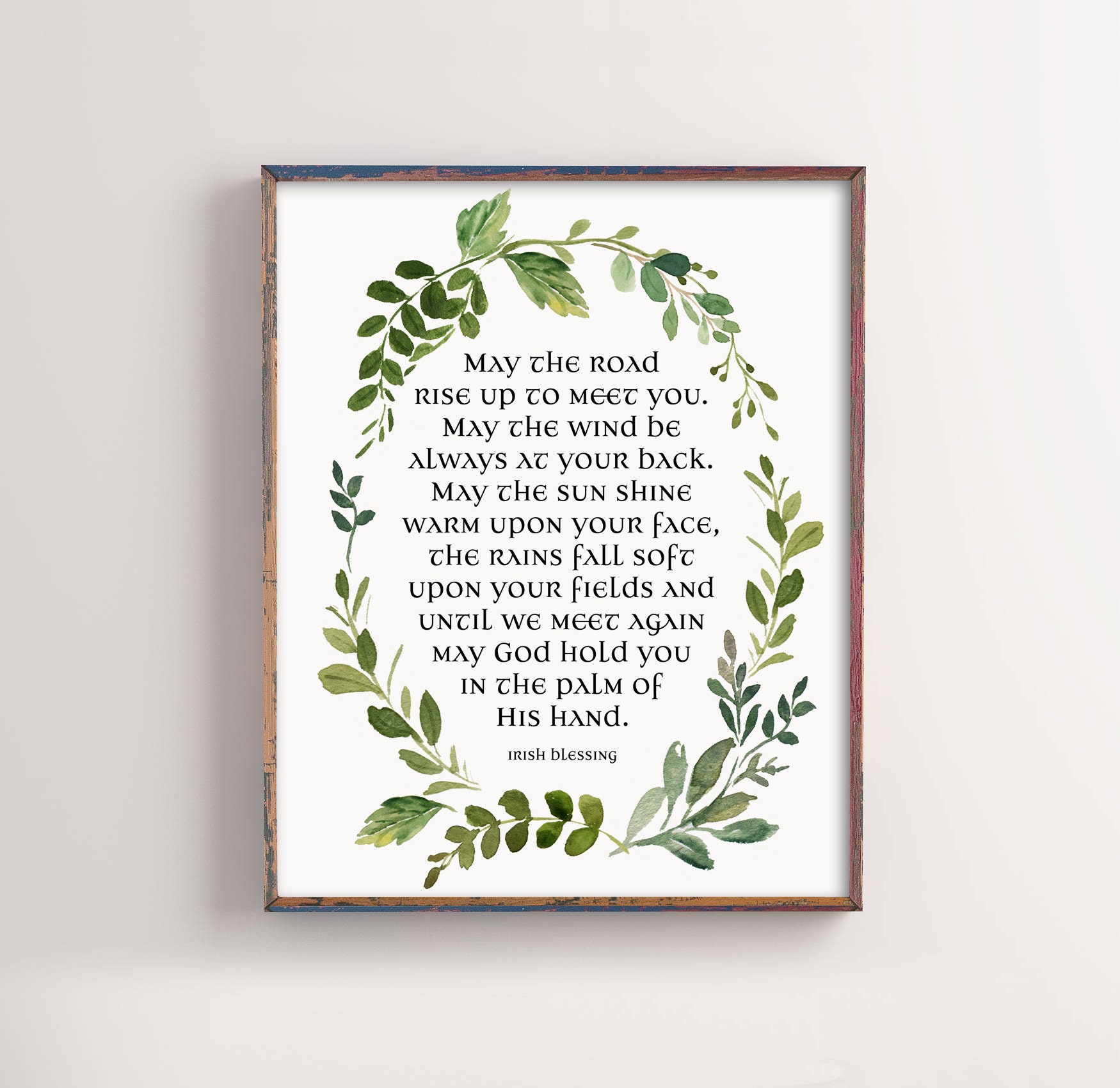 Irish Blessing Print May the road rise to meet you Etsy