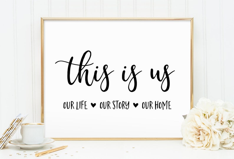 Family Sign This is us Family Quote Apartment Decor Etsy