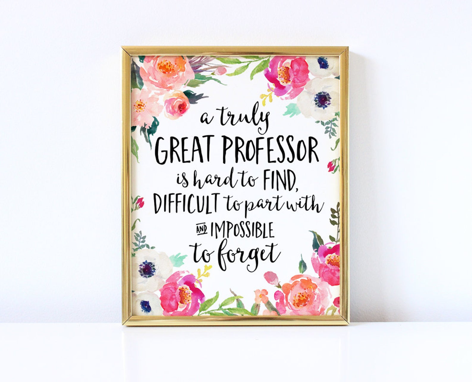 Professor Gift A truly great professor is hard to find Etsy