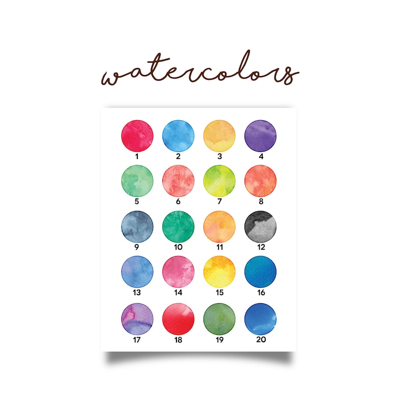 Custom Quote Print Watercolor Font Custom Colors Custom Text Watercolor Personalized Colorful Text Watercolor Quote Choose Your Color