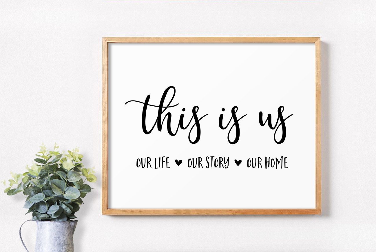 Family Sign This is us Family Quote Apartment Decor Etsy