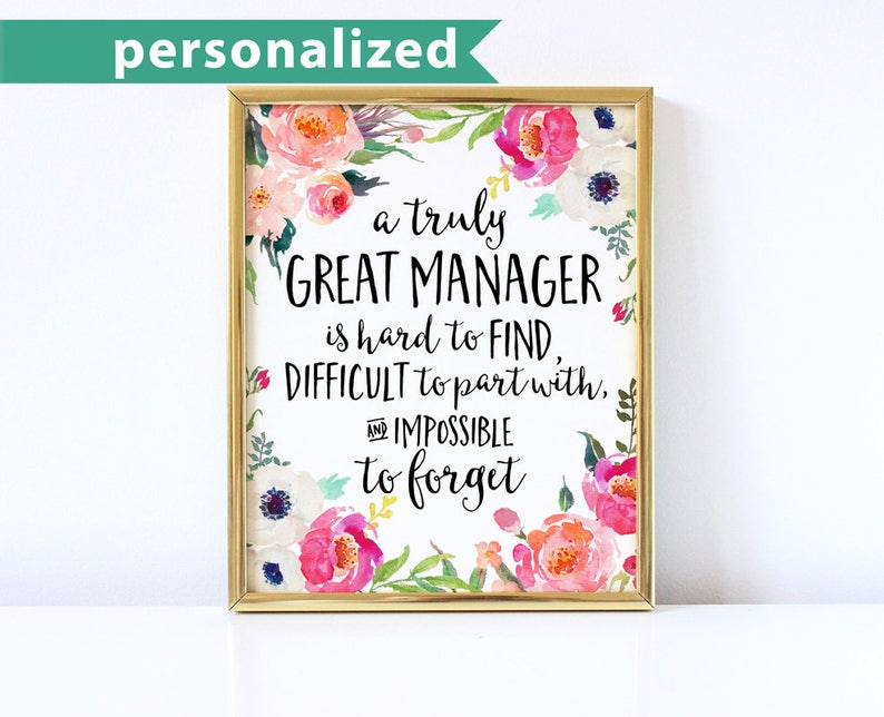 Manager Gift A truly great manager is hard to find Office Etsy