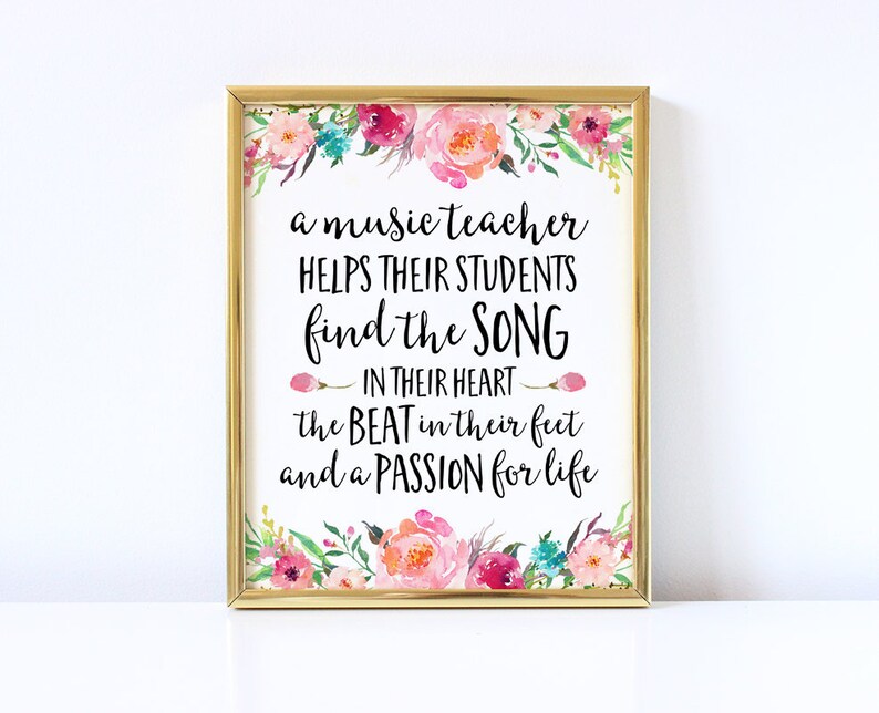 Music Teacher Gift A Music Teacher Helps Their Students | Etsy
