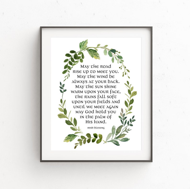 Irish Blessing Print May The Road Rise To Meet You Etsy irish-blessing-print-may-the-road-rise-to-meet-you-etsy