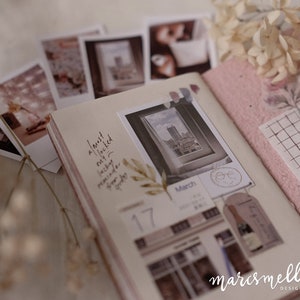 Home themed photo cards ephemeras, aesthetic images on white matte cardstock image 3