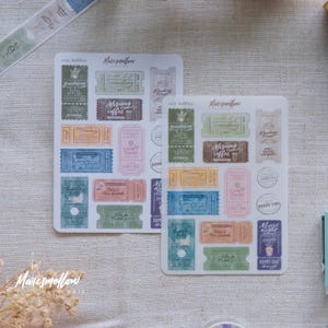 Feuille d'autocollants confortables pour hobby - en transparent et en mat