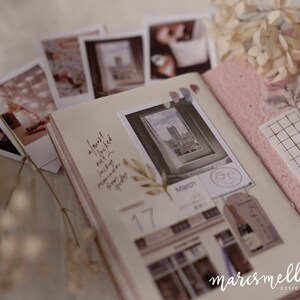 Spring Blossom themed photo cards, aesthetic images on white matte cardstock image 4