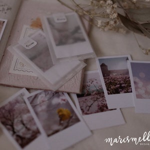 Spring Blossom themed photo cards, aesthetic images on white matte cardstock image 2