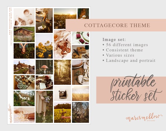 cottagecore themed aesthetic tumblr journal printable image etsy australia